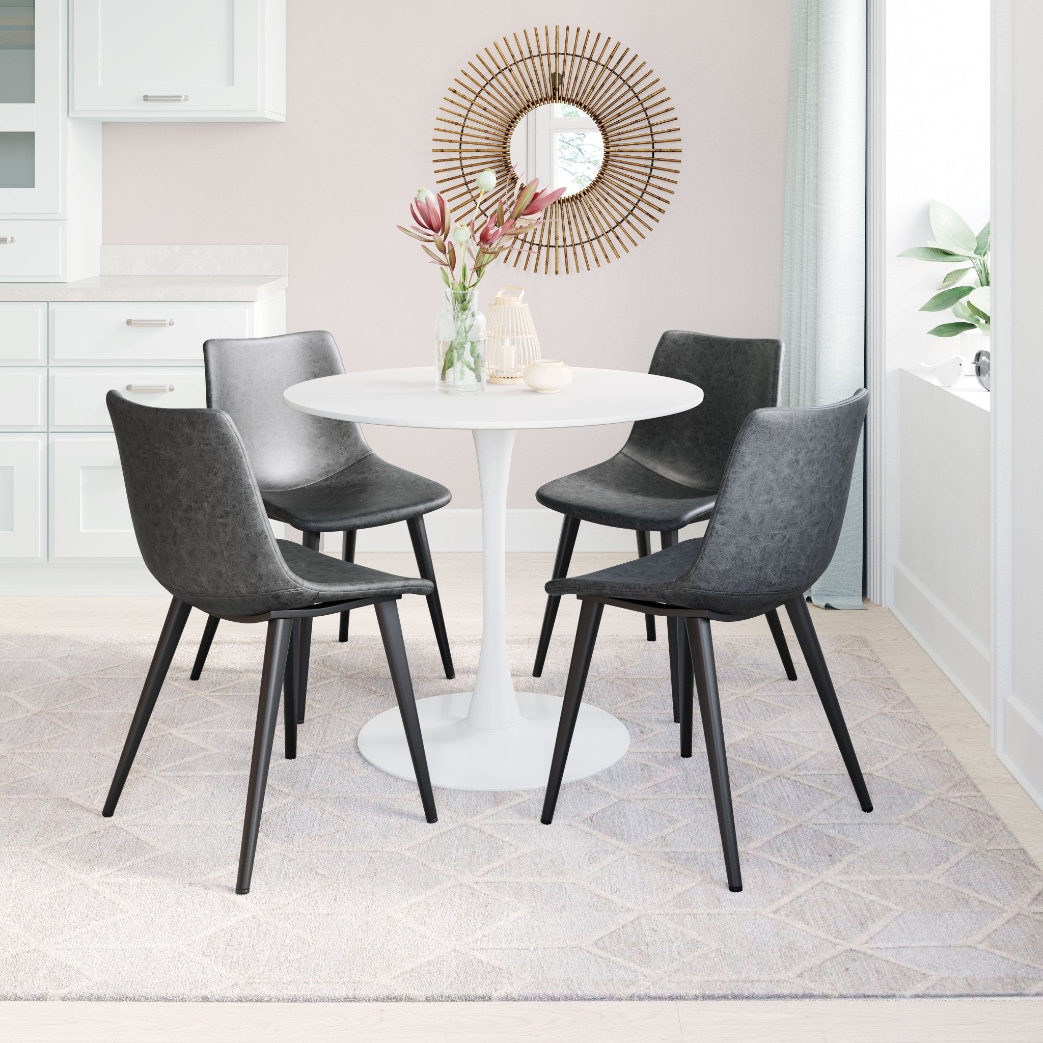 Daniel Dining Chair (Set of 2) Vintage Black - Cozy Roots Decor