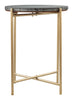 David Side Table Gray & Gold - Cozy Roots Decor
