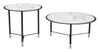 Davis Coffee Table Set (2 - Piece) White & Black - Cozy Roots Decor
