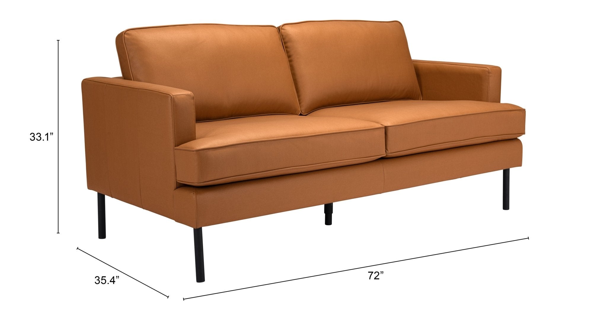 Decade Sofa Brown - Cozy Roots Decor