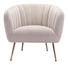 Deco Accent Chair Beige - Cozy Roots Decor