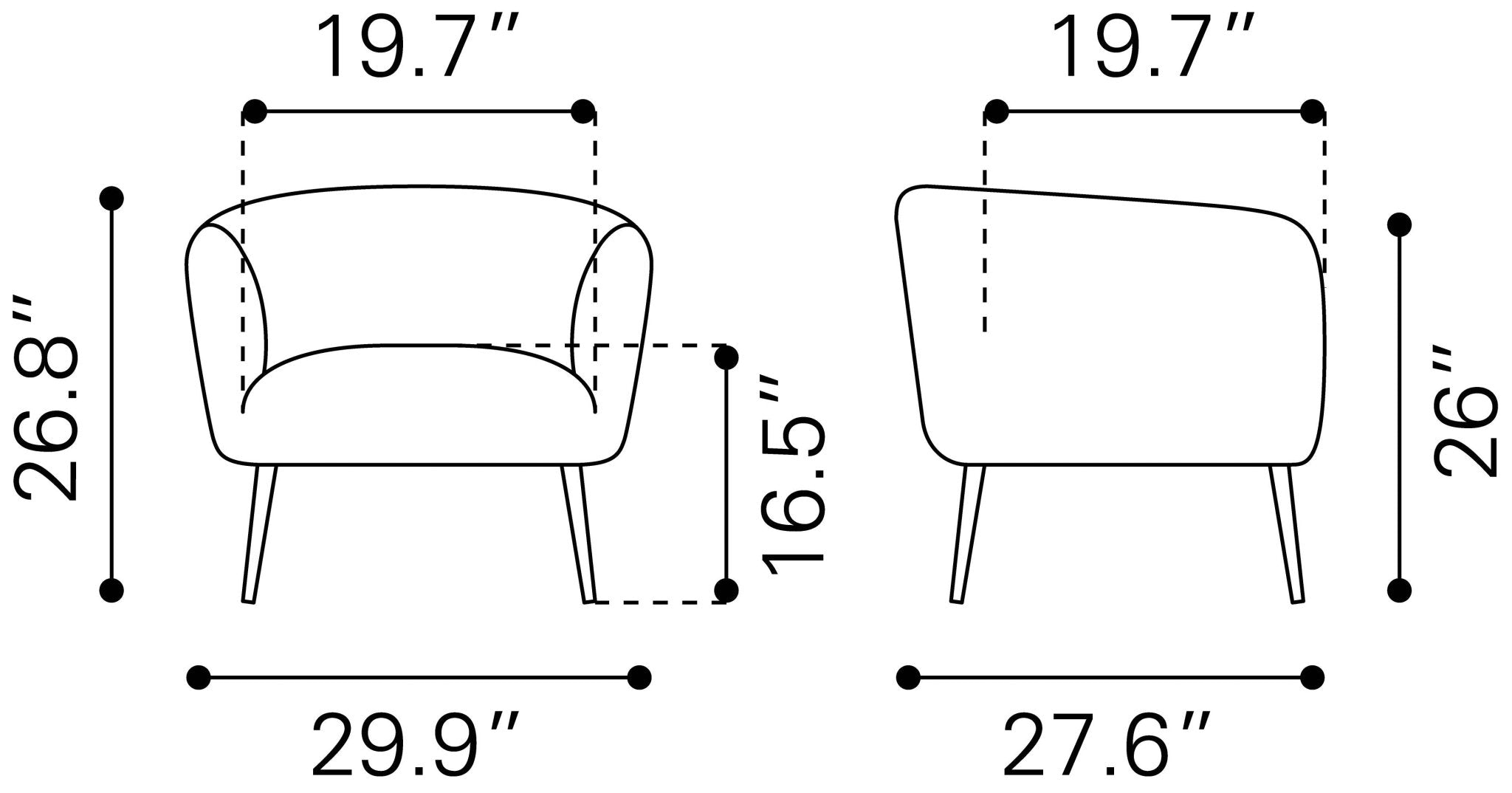 Deco Accent Chair Beige - Cozy Roots Decor