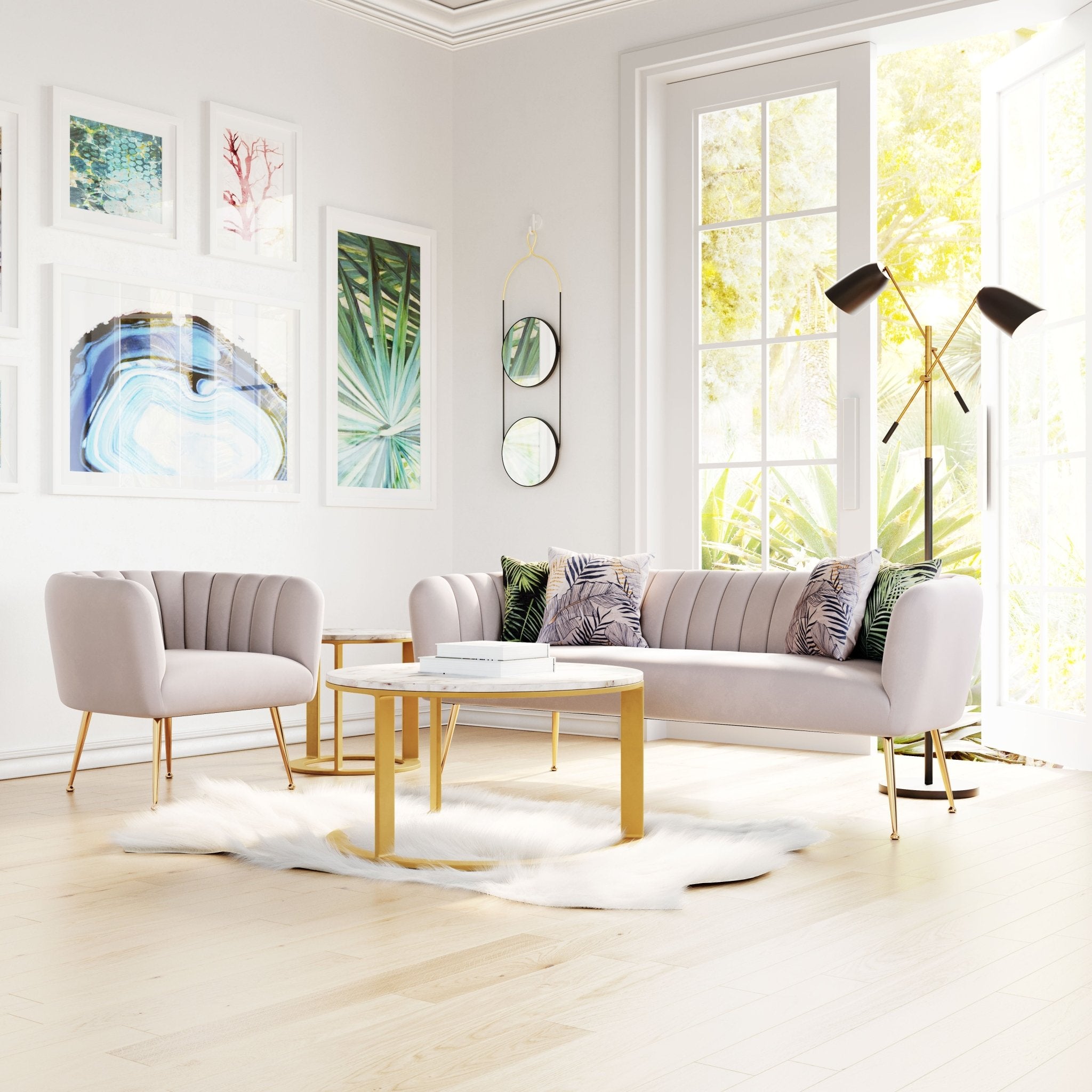Deco Sofa Beige - Cozy Roots Decor