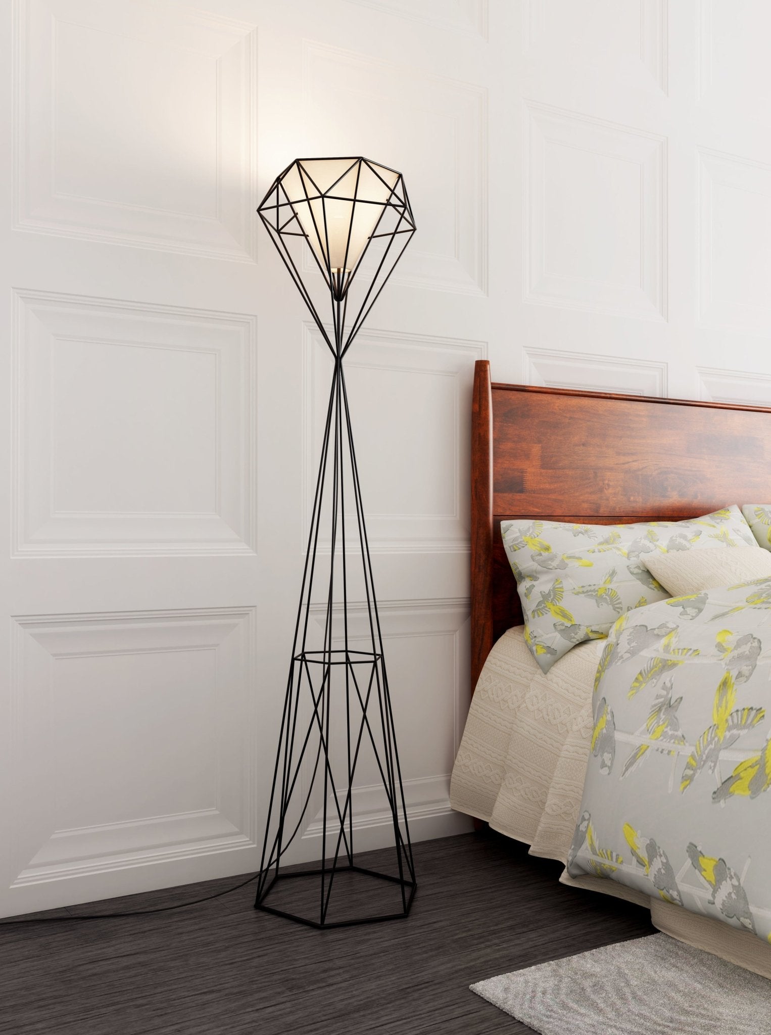 Delancey Floor Lamp Black - Cozy Roots Decor