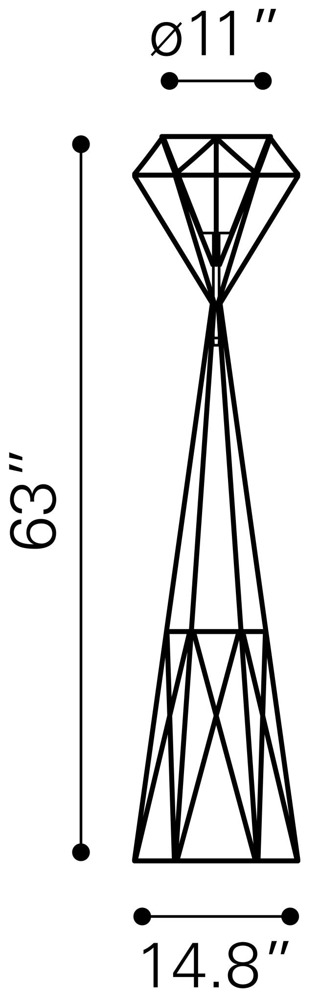 Delancey Floor Lamp Black - Cozy Roots Decor