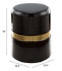 Density Side Table Black & Gold - Cozy Roots Decor