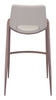 Desi Barstool (Set of 2) Beige & Walnut - Cozy Roots Decor