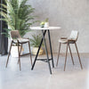 Desi Barstool (Set of 2) Beige & Walnut - Cozy Roots Decor