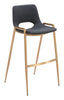 Desi Barstool (Set of 2) Black & Gold - Cozy Roots Decor