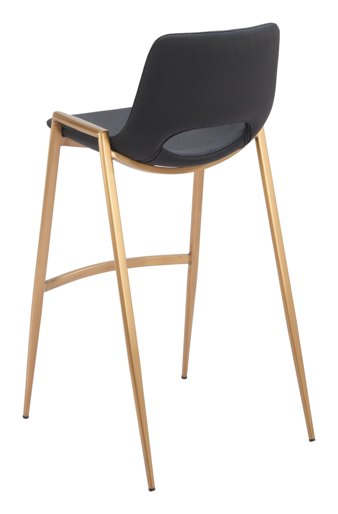 Desi Barstool (Set of 2) Black & Gold - Cozy Roots Decor