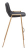 Desi Barstool (Set of 2) Black & Gold - Cozy Roots Decor