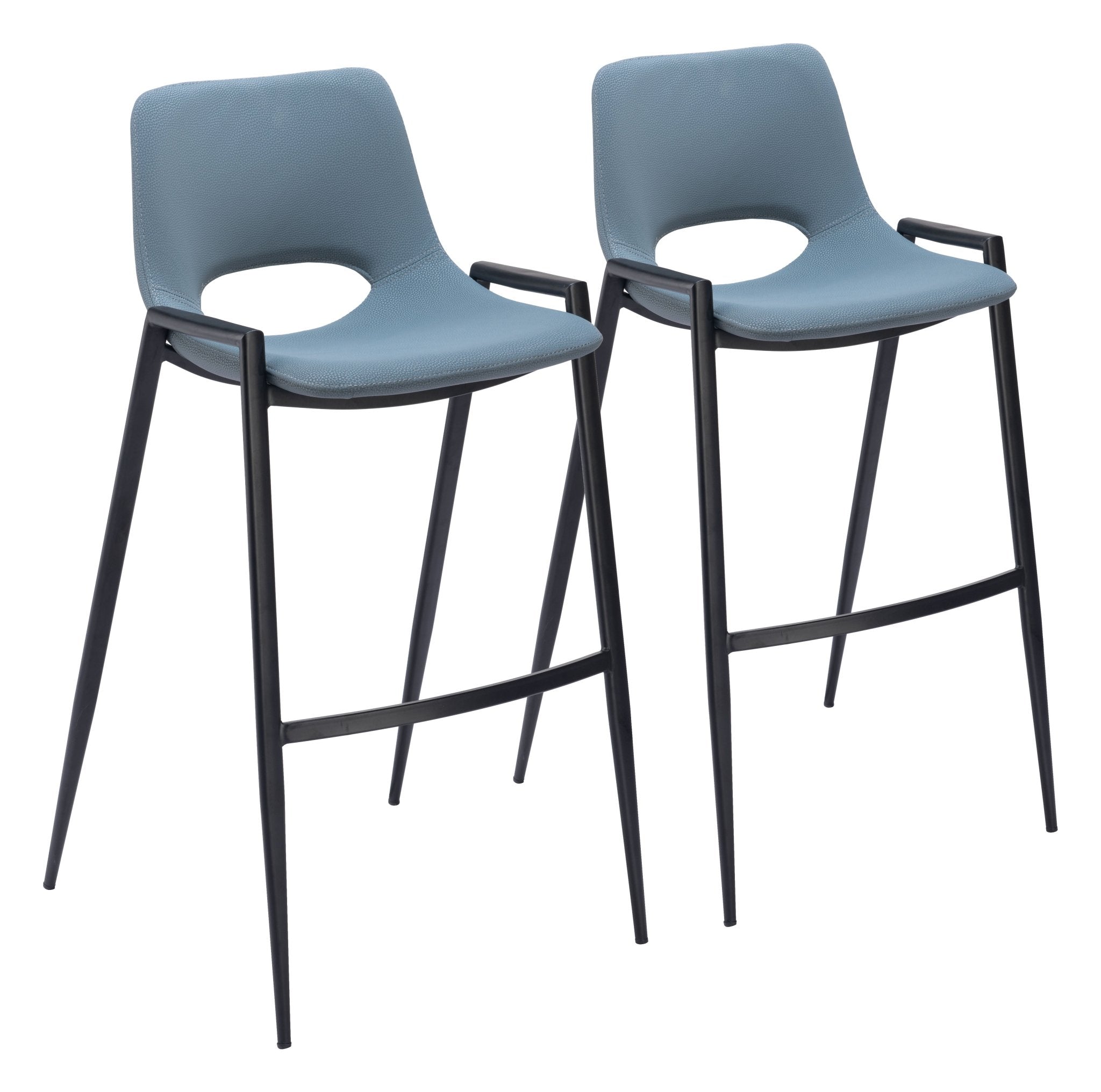 Desi Barstool (Set of 2) Blue - Cozy Roots Decor