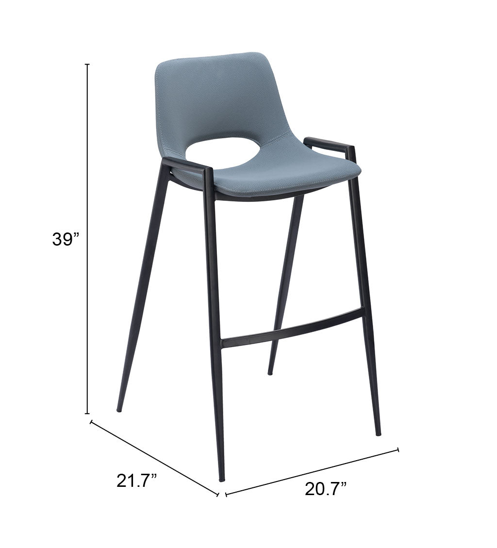 Desi Barstool (Set of 2) Blue - Cozy Roots Decor