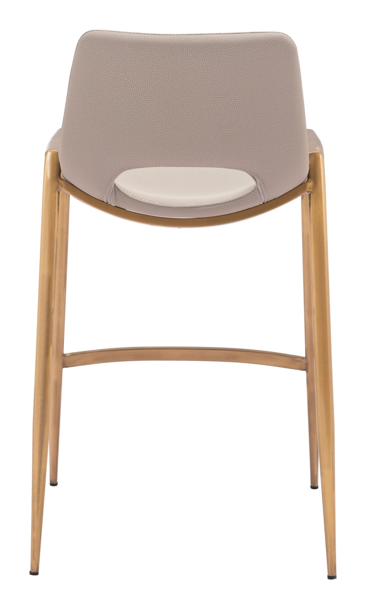 Desi Counter Stool (Set of 2) Beige & Gold - Cozy Roots Decor