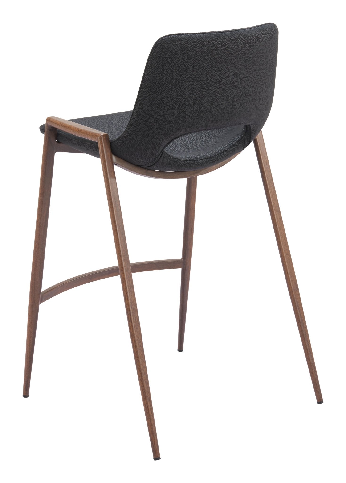 Desi Counter Stool (Set of 2) Black & Walnut - Cozy Roots Decor