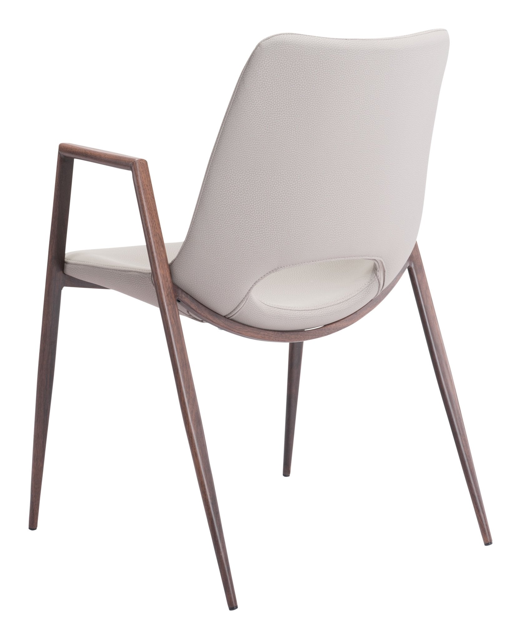 Desi Dining Chair (Set of 2) Beige & Walnut - Cozy Roots Decor
