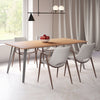 Desi Dining Chair (Set of 2) Beige & Walnut - Cozy Roots Decor