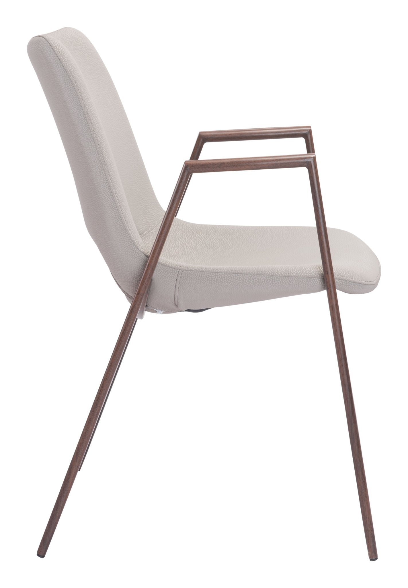 Desi Dining Chair (Set of 2) Beige & Walnut - Cozy Roots Decor
