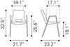 Desi Dining Chair (Set of 2) Black - Cozy Roots Decor