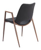Desi Dining Chair (Set of 2) Black & Walnut - Cozy Roots Decor