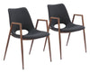 Desi Dining Chair (Set of 2) Black & Walnut - Cozy Roots Decor