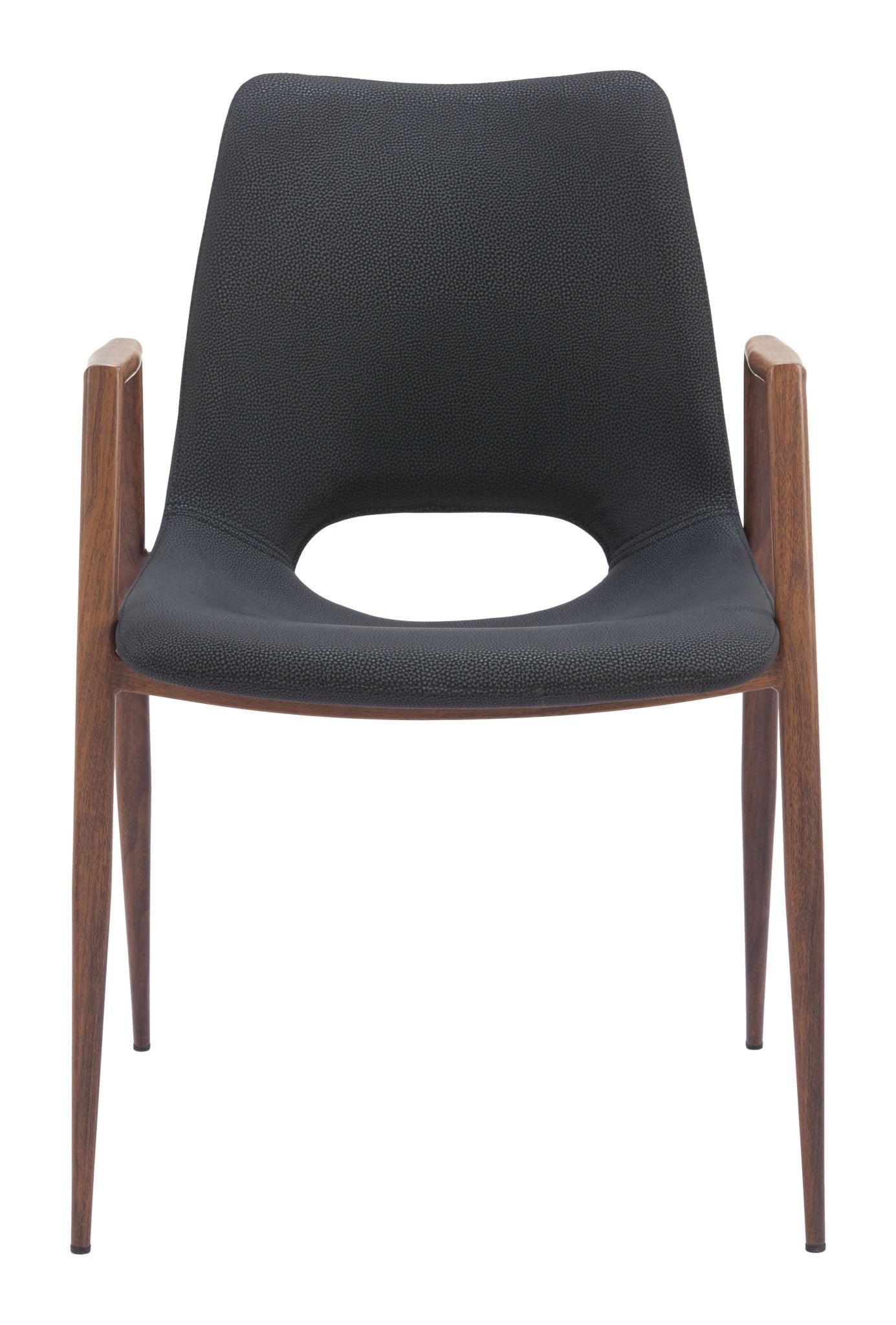 Desi Dining Chair (Set of 2) Black & Walnut - Cozy Roots Decor