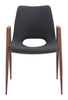 Desi Dining Chair (Set of 2) Black & Walnut - Cozy Roots Decor