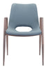 Desi Dining Chair (Set of 2) Blue & Walnut - Cozy Roots Decor