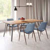 Desi Dining Chair (Set of 2) Blue & Walnut - Cozy Roots Decor