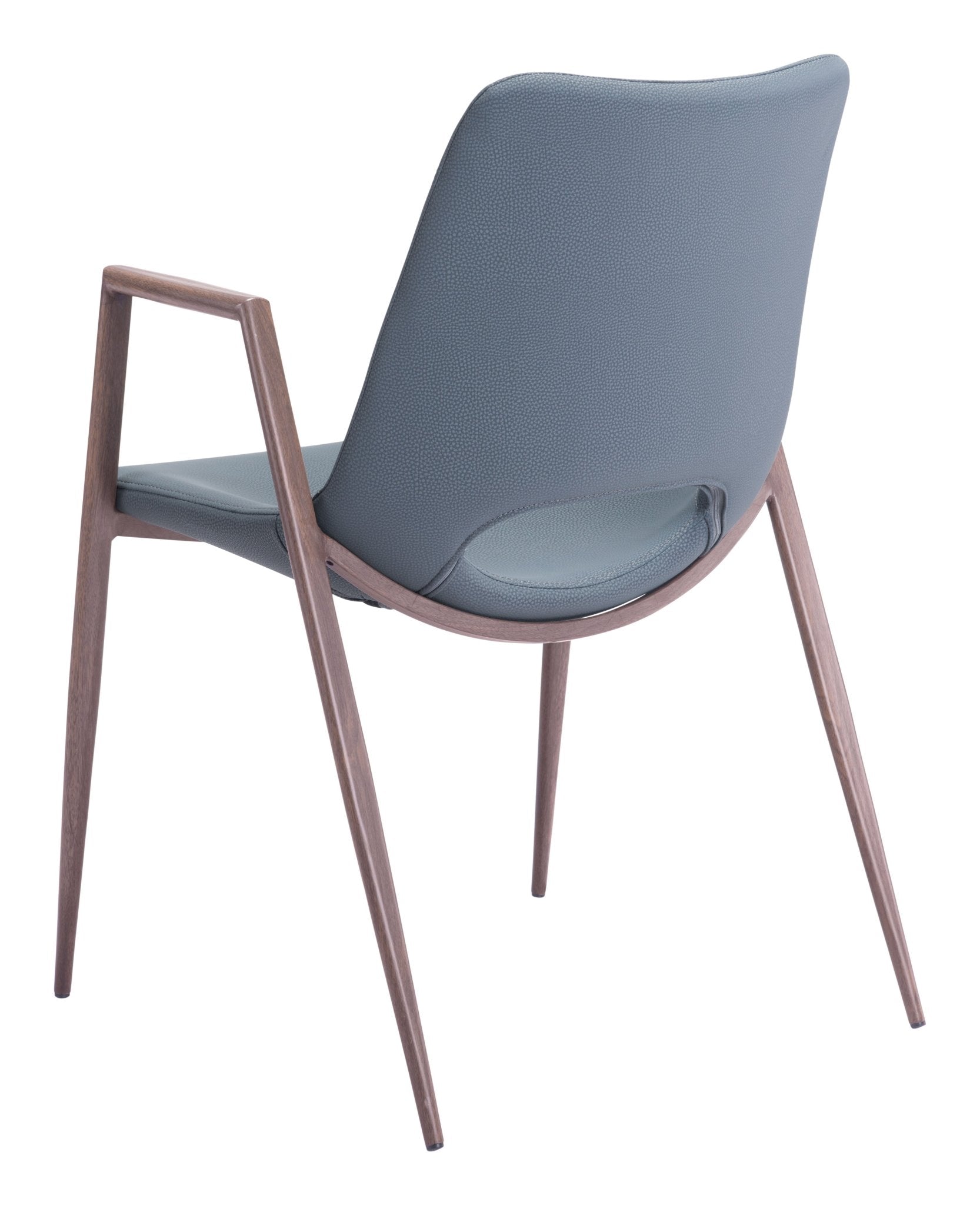Desi Dining Chair (Set of 2) Blue & Walnut - Cozy Roots Decor