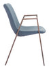 Desi Dining Chair (Set of 2) Blue & Walnut - Cozy Roots Decor