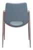 Desi Dining Chair (Set of 2) Blue & Walnut - Cozy Roots Decor