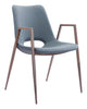 Desi Dining Chair (Set of 2) Blue & Walnut - Cozy Roots Decor