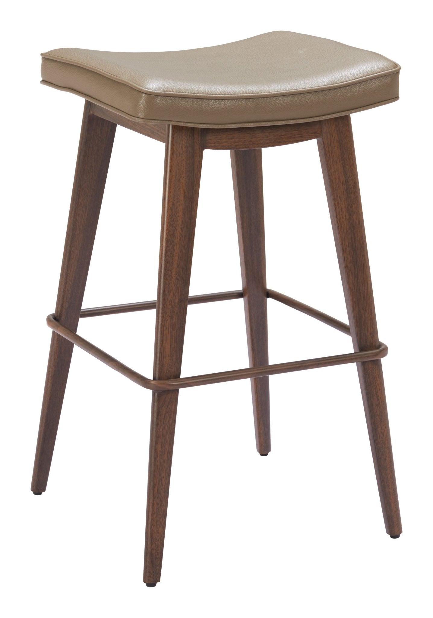 Divat Barstool (Set of 2) Taupe & Walnut - Cozy Roots Decor