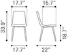 Dolce Dining Chair (Set of 2) Vintage Brown - Cozy Roots Decor