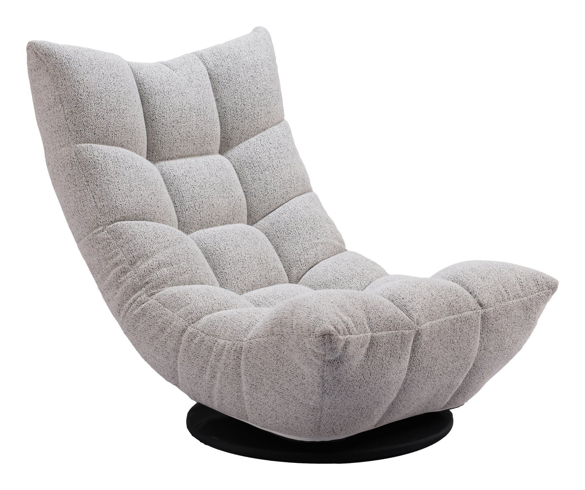Down Go Swivel Chair Ash Gray - Cozy Roots Decor