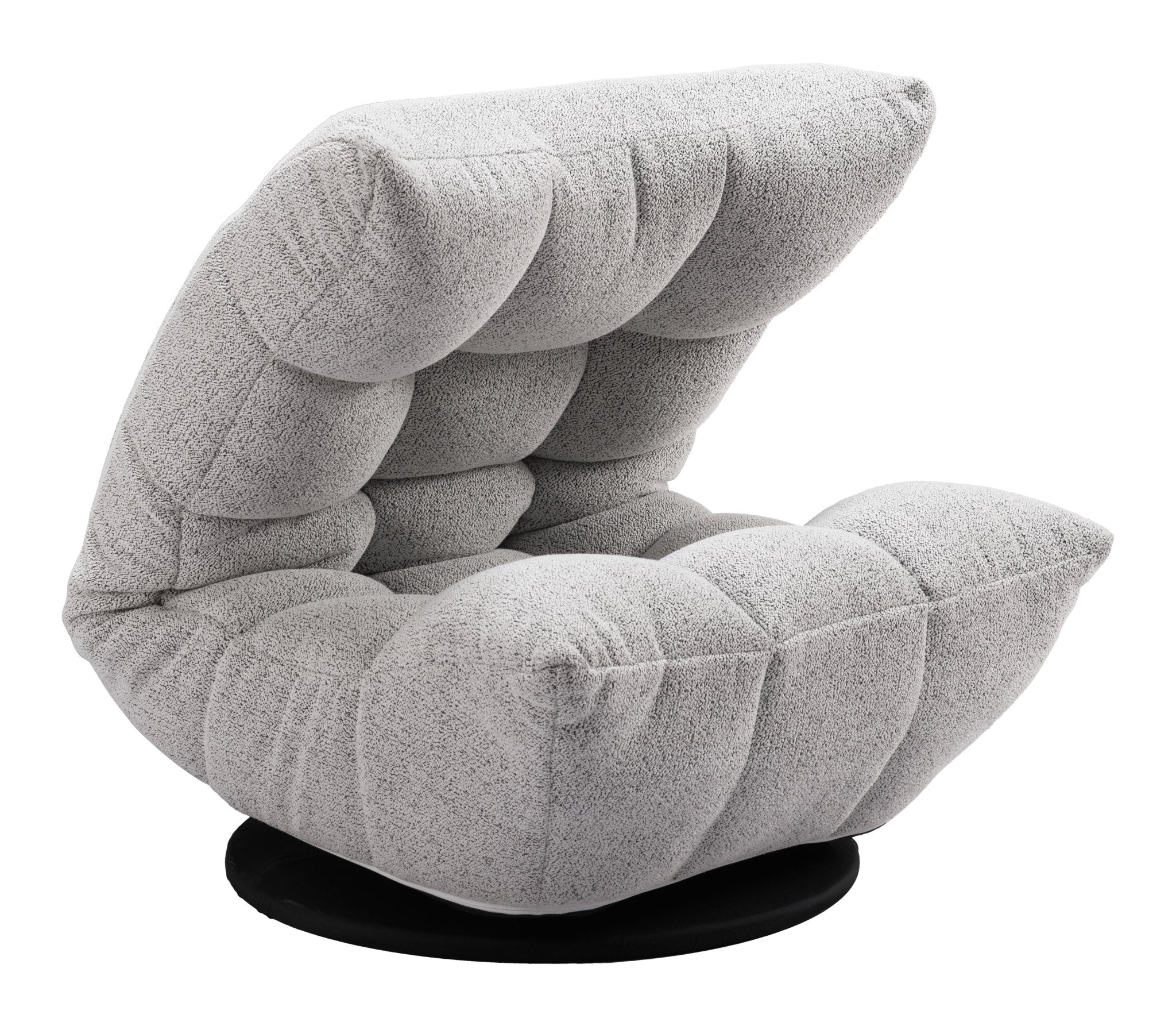 Down Go Swivel Chair Ash Gray - Cozy Roots Decor
