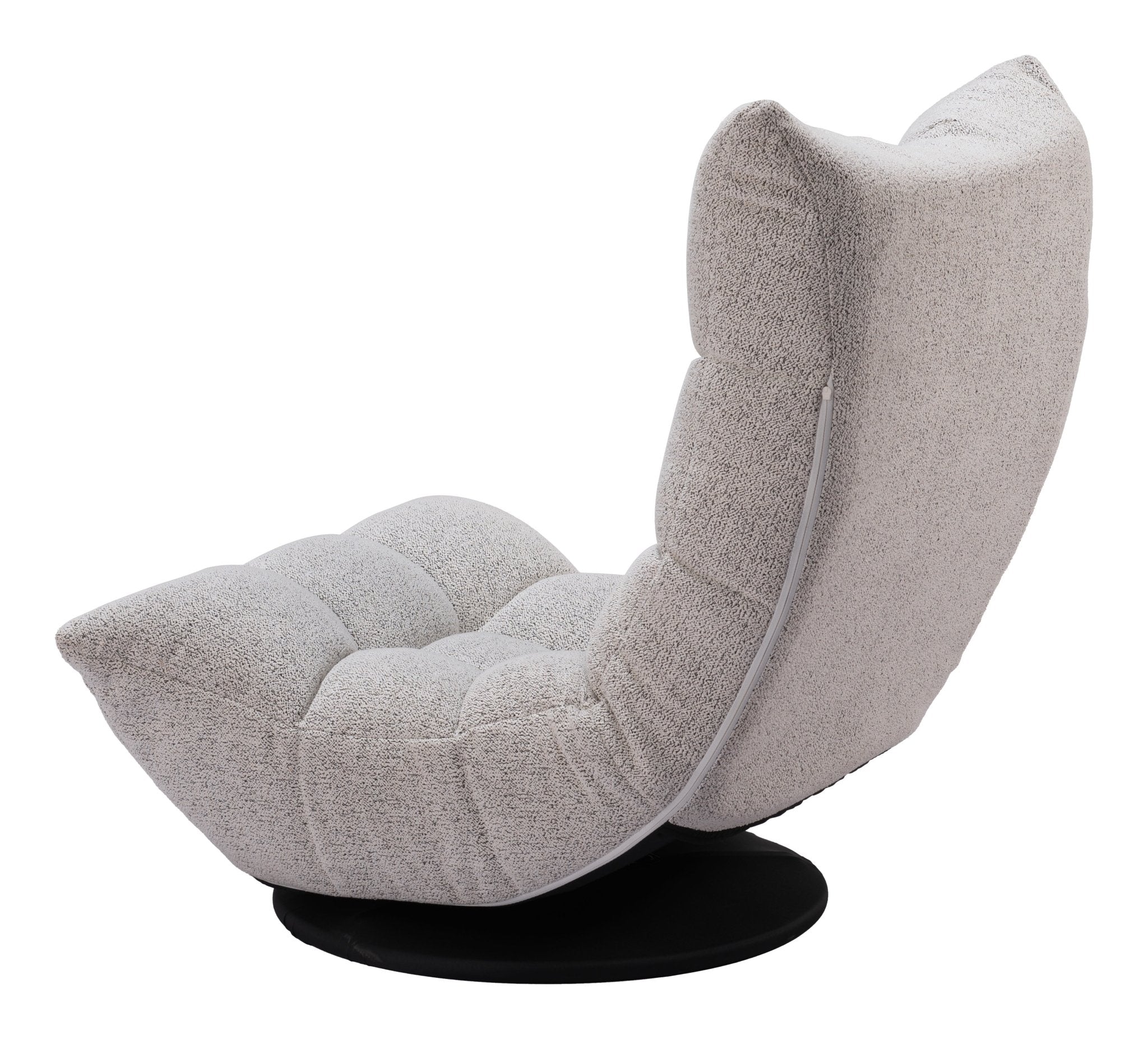 Down Go Swivel Chair Ash Gray - Cozy Roots Decor