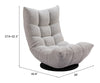 Down Go Swivel Chair Ash Gray - Cozy Roots Decor