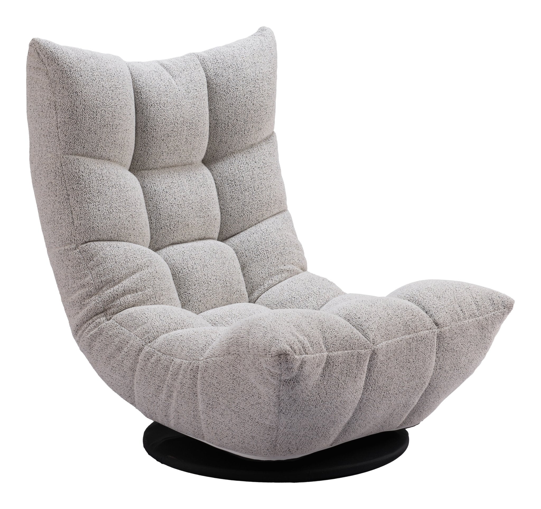 Down Go Swivel Chair Ash Gray - Cozy Roots Decor