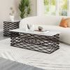 Duchess Coffee Table White & Antique Bronze - Cozy Roots Decor