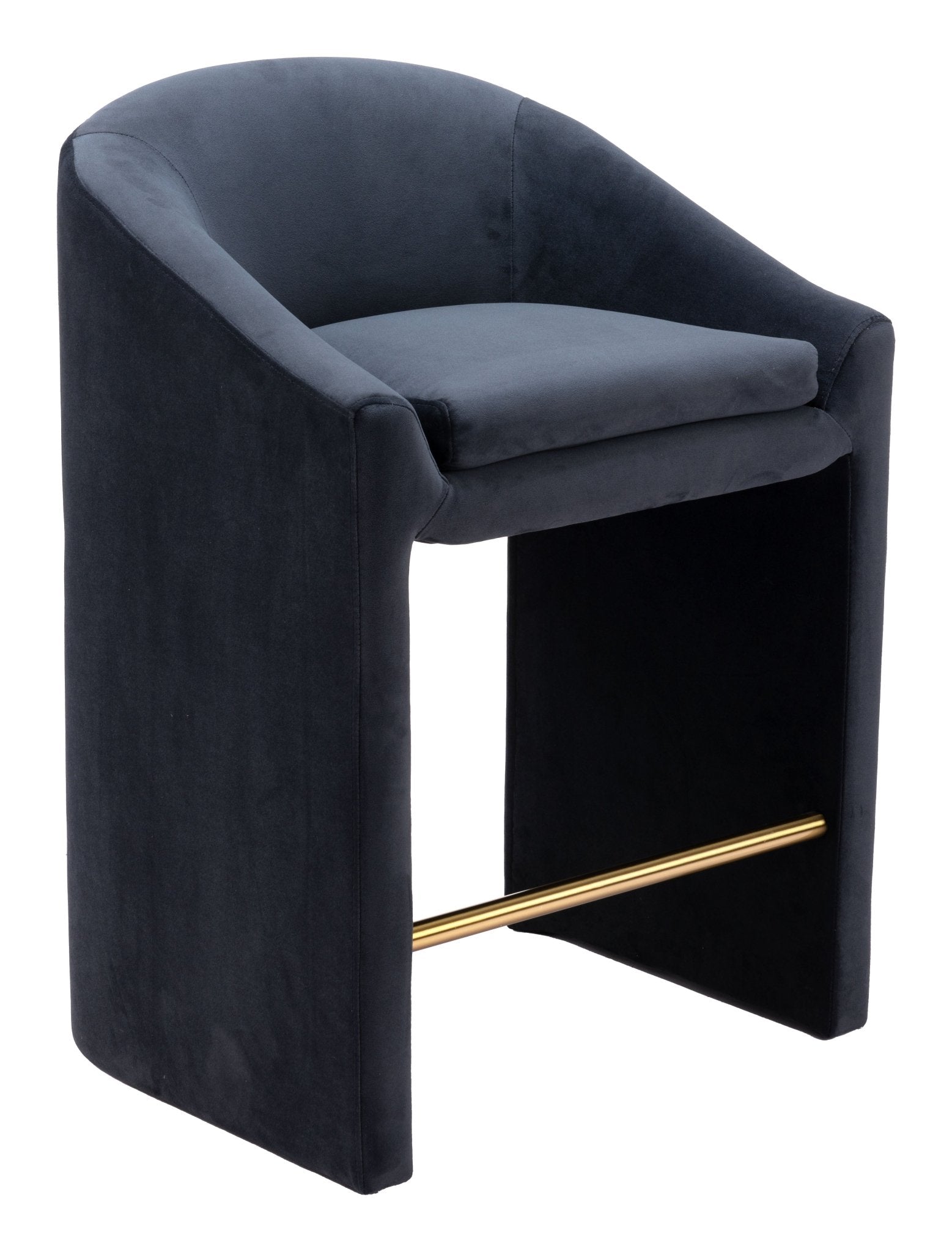 Emas Counter Stool Midnight Gray - Cozy Roots Decor