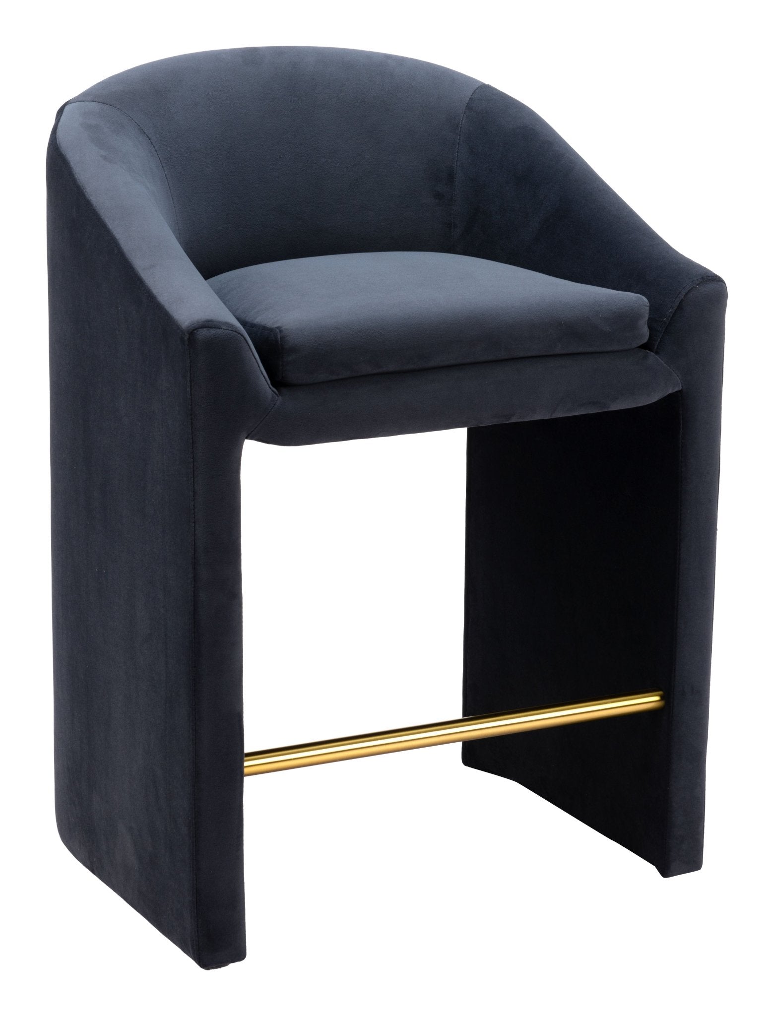 Emas Counter Stool Midnight Gray - Cozy Roots Decor