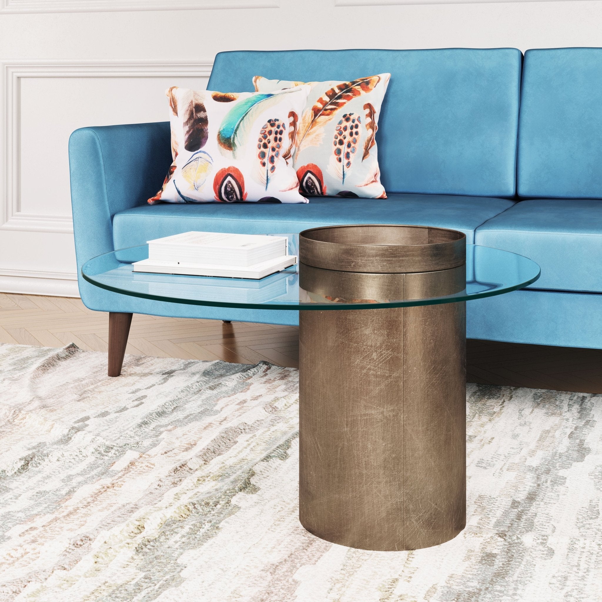 Emi Coffee Table Antique Bronze - Cozy Roots Decor