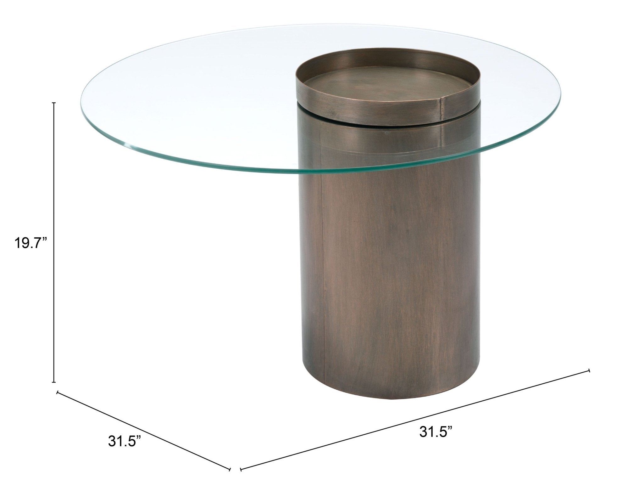 Emi Coffee Table Antique Bronze - Cozy Roots Decor