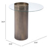 Emi End Table Antique Bronze - Cozy Roots Decor