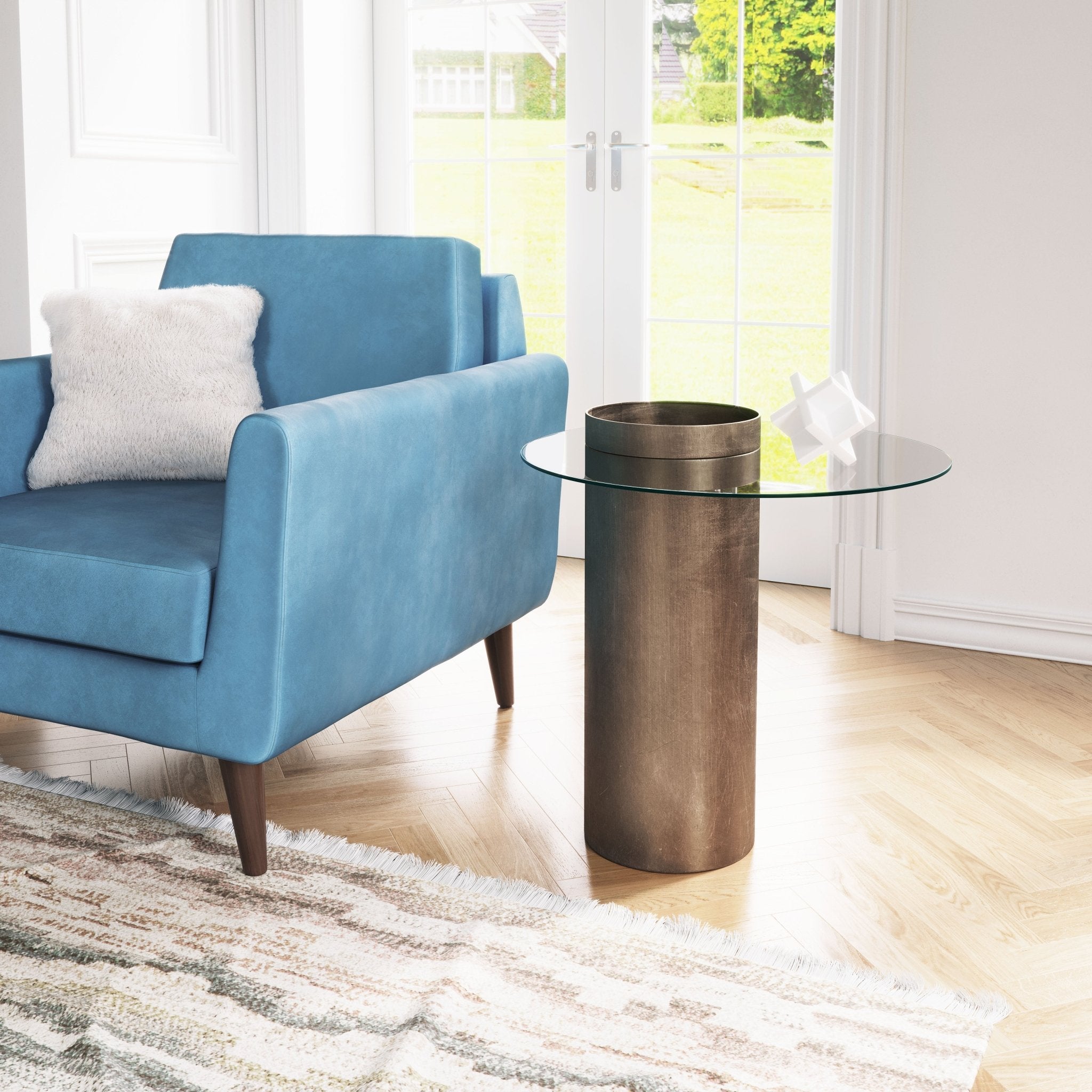 Emi End Table Antique Bronze - Cozy Roots Decor