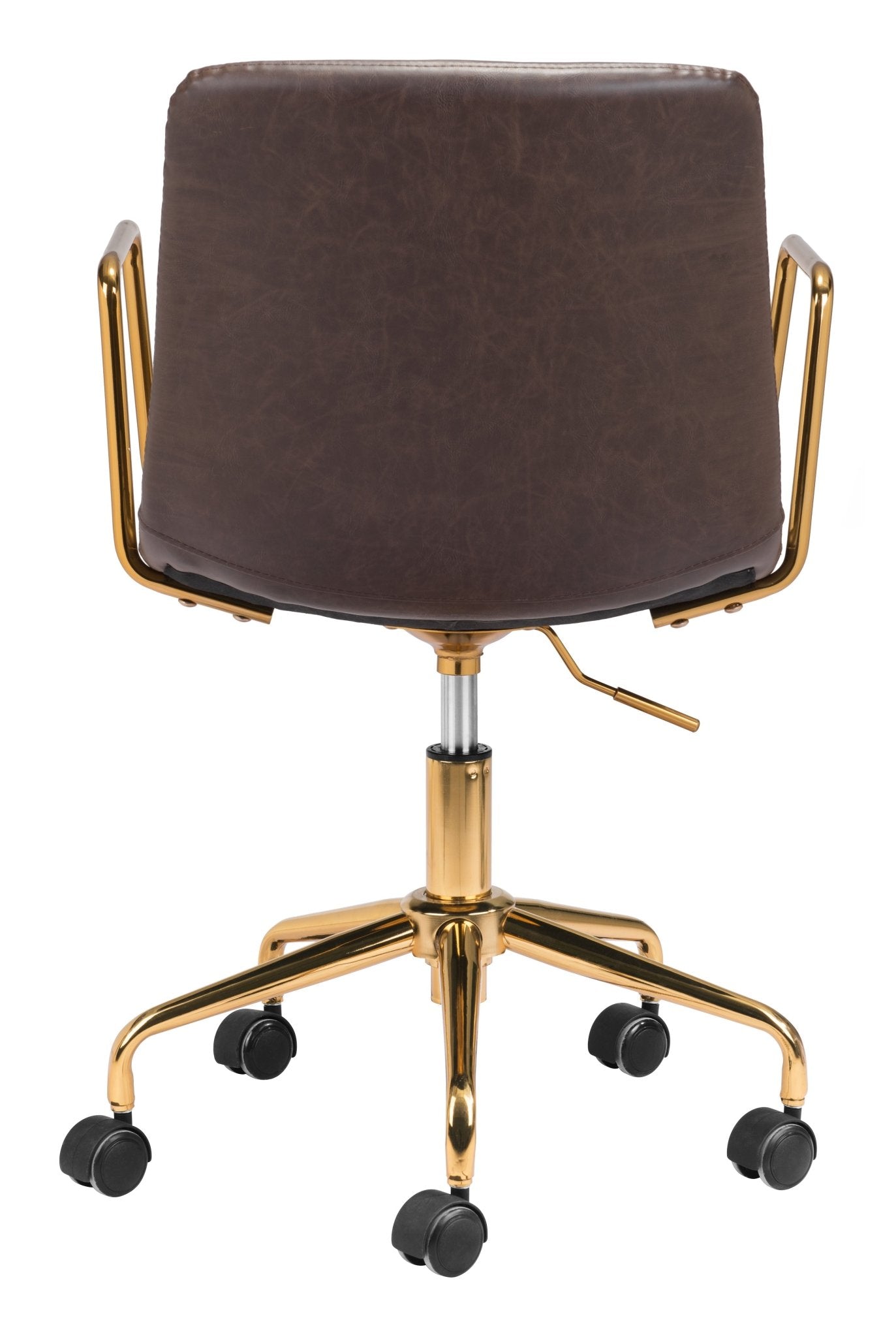Eric Office Chair Brown & Gold - Cozy Roots Decor