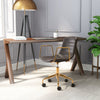 Eric Office Chair Brown & Gold - Cozy Roots Decor