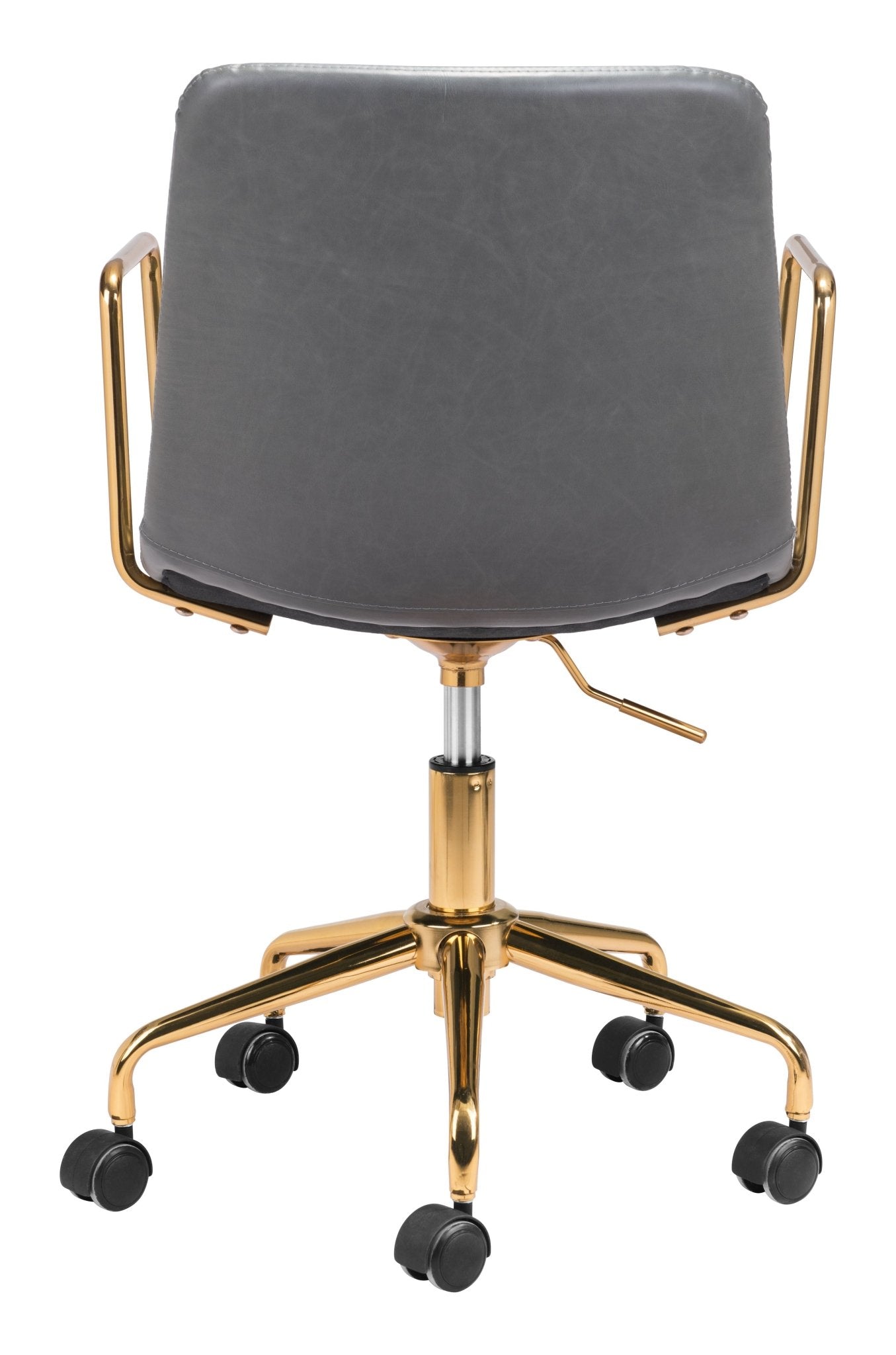 Eric Office Chair Gray & Gold - Cozy Roots Decor